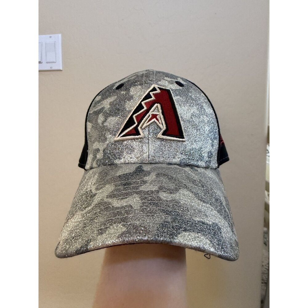 MLB AZ Diamondbacks Glitter Camo Womens Hat NWOT